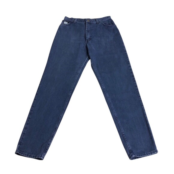 Vintage Wrangler Jeans Womens 12 Blue Denim Western Distressed High Rise Y2K 90s - Picture 1 of 16